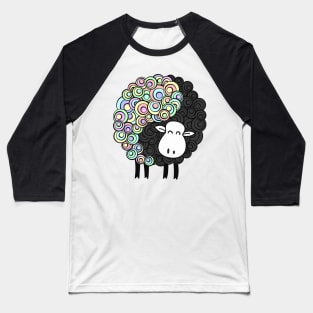 Yin Yang Sheep Baseball T-Shirt